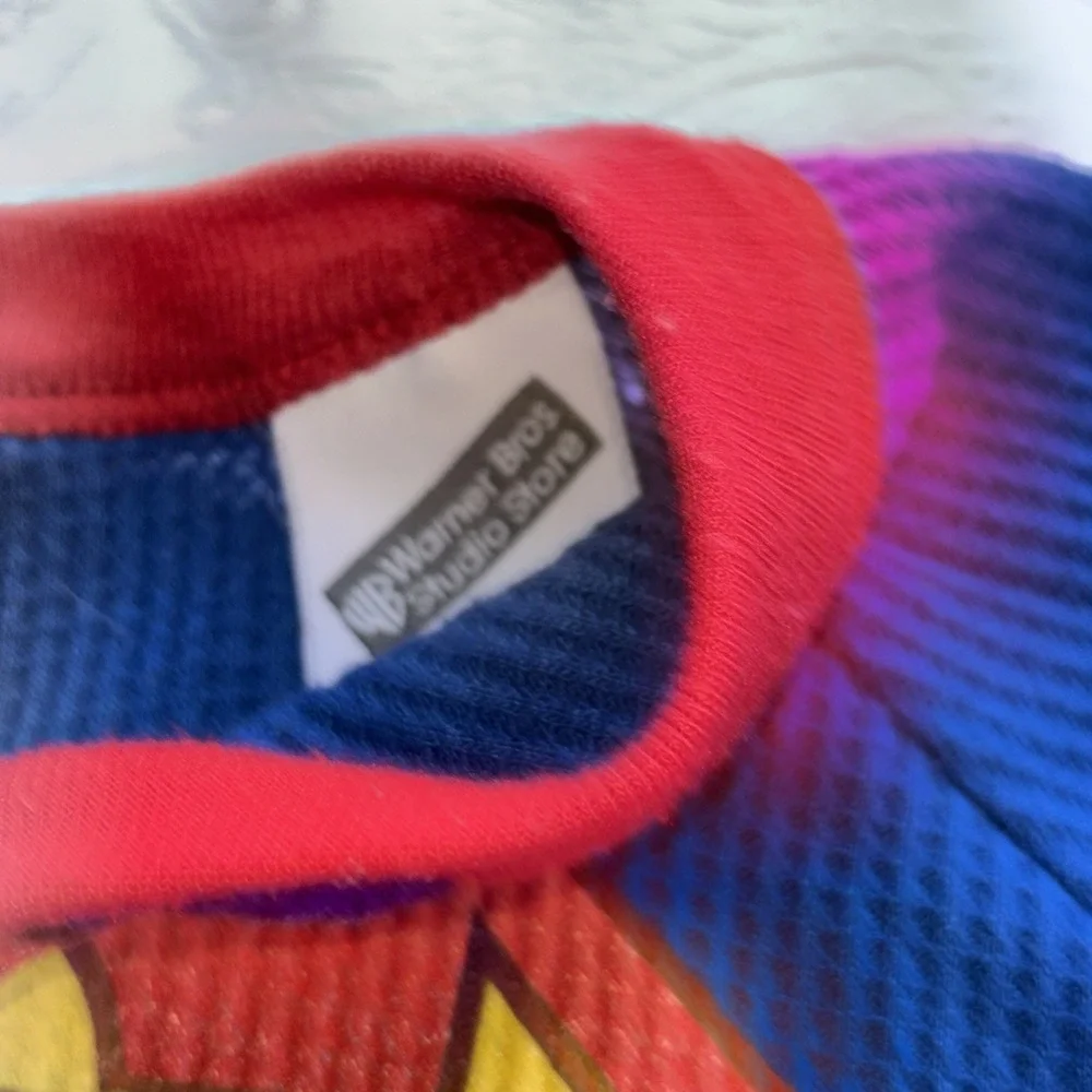 1999 Warner Bros DC‎ comic Superman Waffle one piece Super baby 18-24 Months.